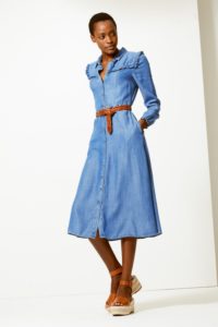 Jean Femme à Volants Let Me B - Bleu - Occasion Très Bon état - Taille Régulière