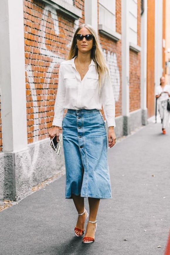 Jupe En Jean Comment La Porter 8 Id es Looks Taaora Blog Mode 
