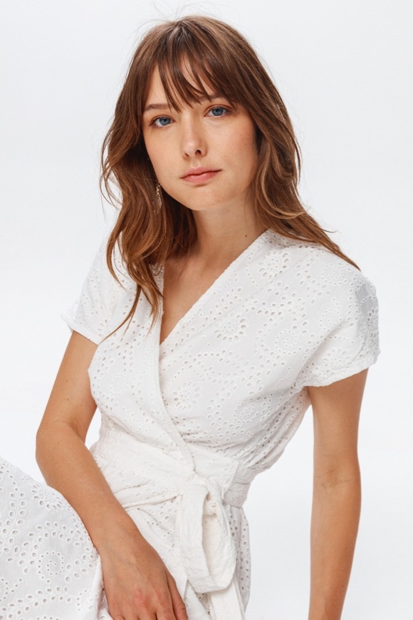 Robe broderie anglaise blanche