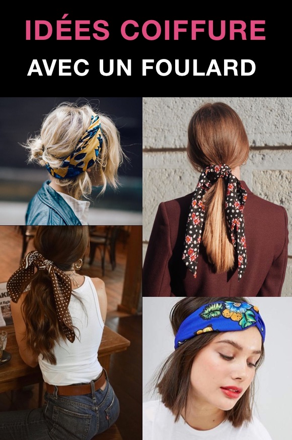 Coiffure foulard cheveux