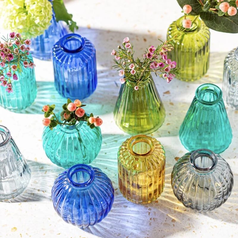 Mini vase à bourgeons en verre