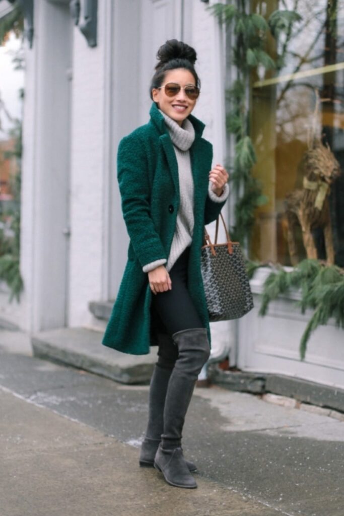 Comment porter un manteau vert ? 7 tenues femme qui ont du style - Taaora - Blog Mode, Tendances 