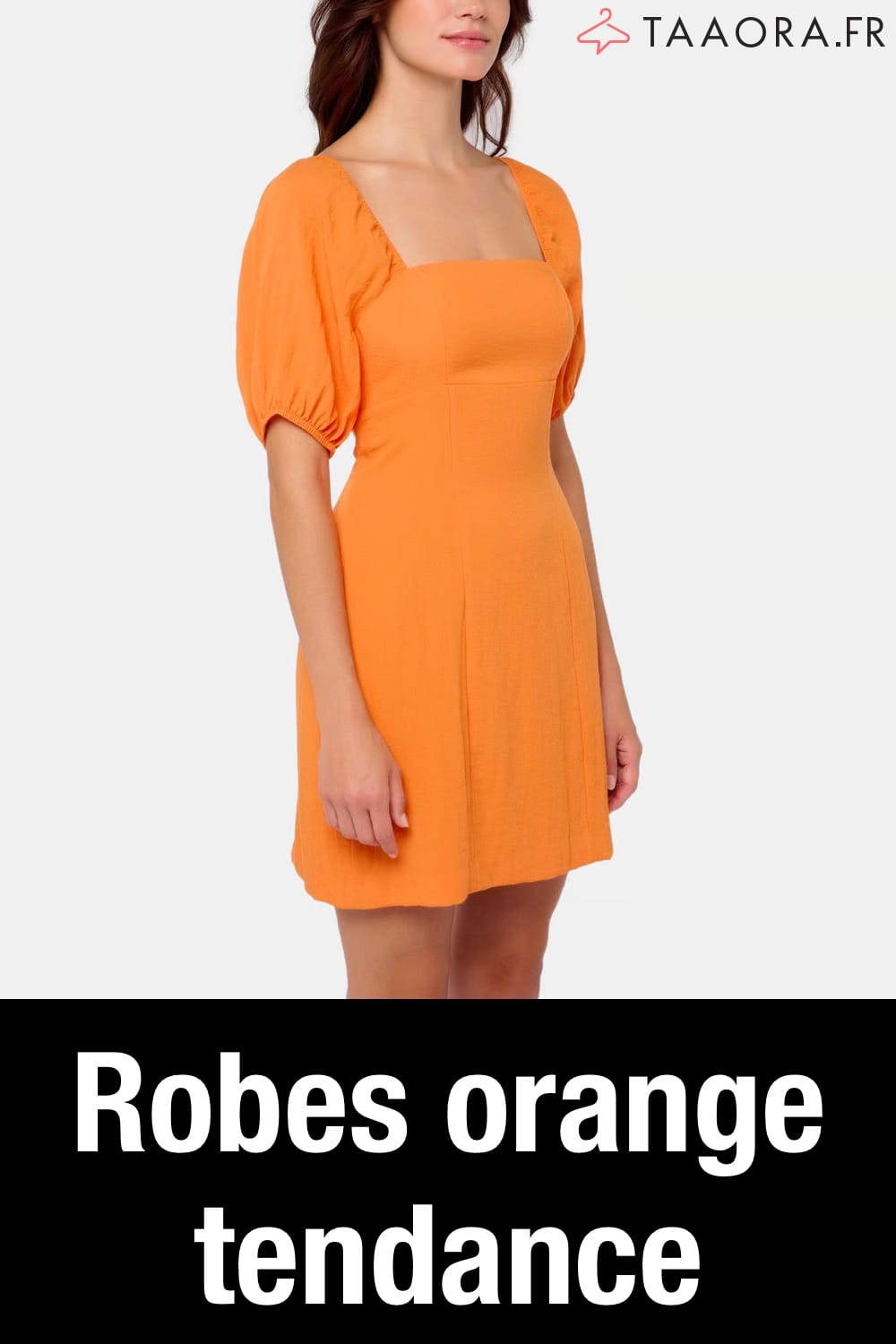 Robe orange mariage