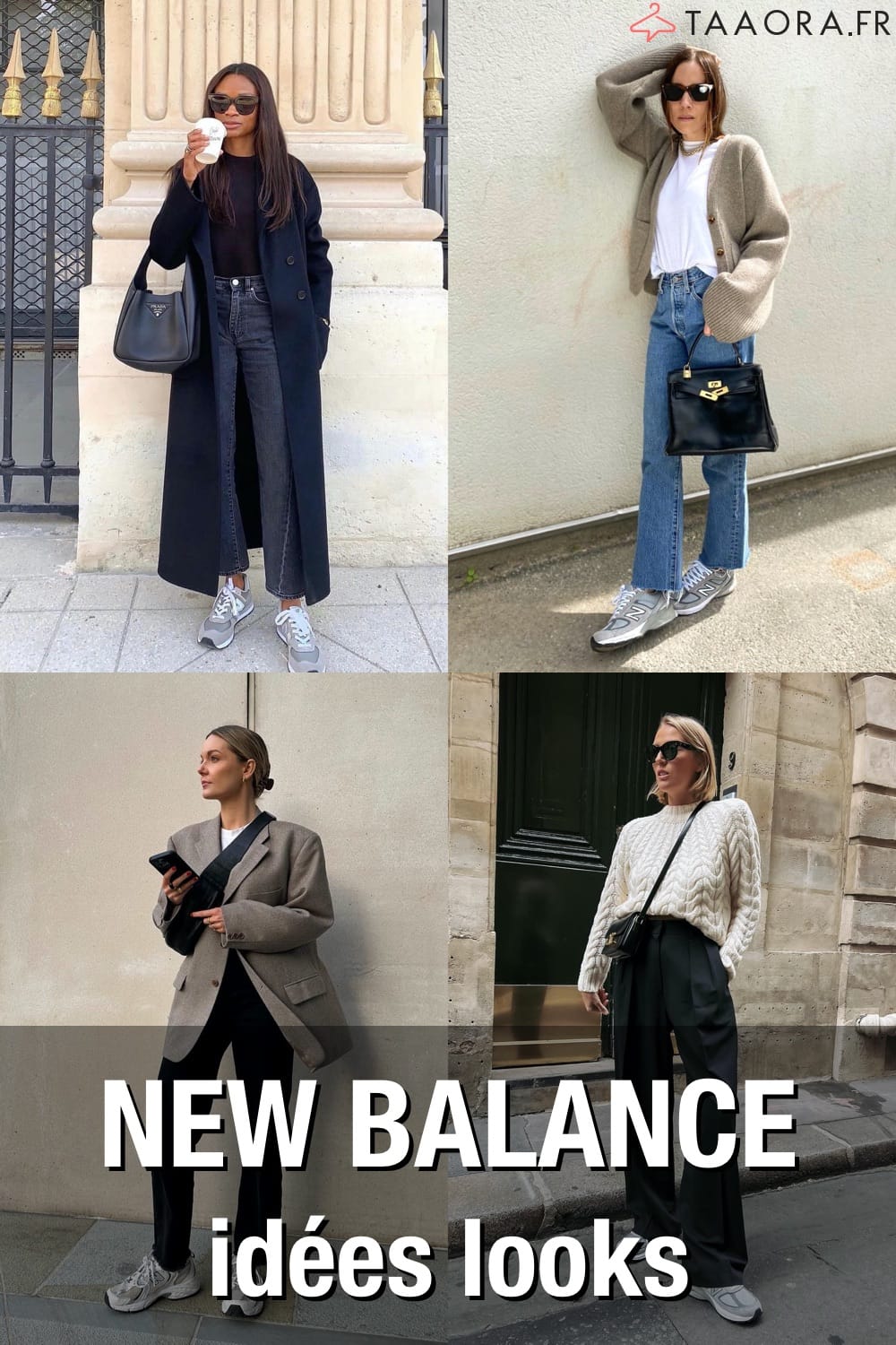 New Balance grises : tenue femme
