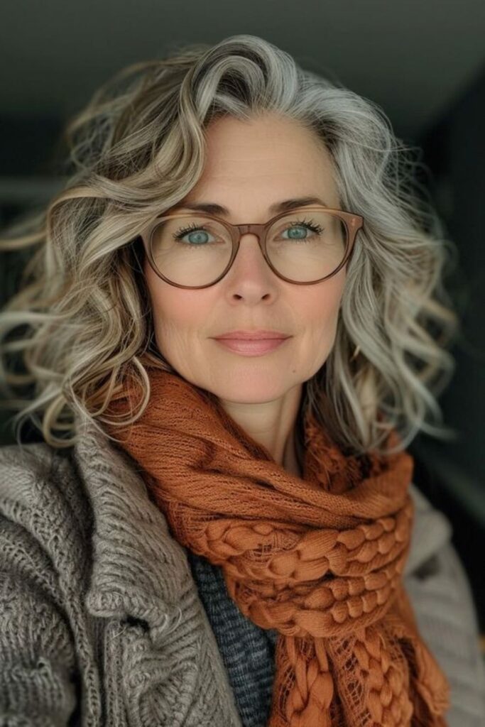 Coiffures Pour Cheveux Gris Avec Lunettes Inspirations l gantes Pour 