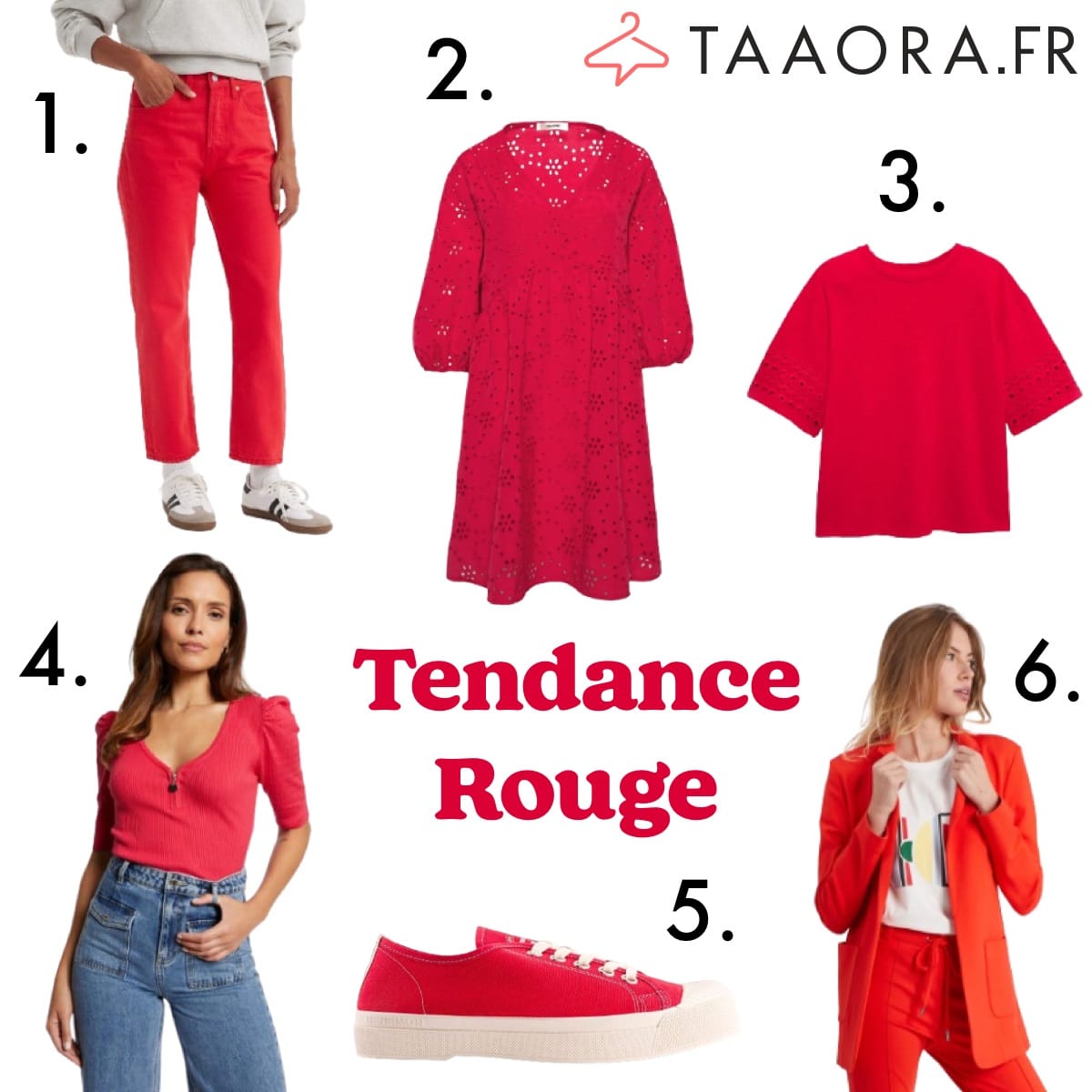 Tendance Mode Printemps/Été 2024 Couleur Rouge