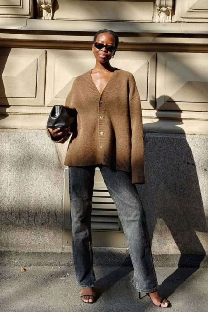 PULL 100% LAINE À LOSANGES - Marron / Taupe | France