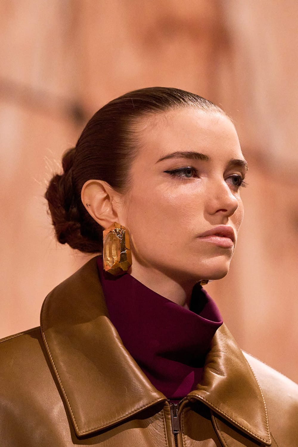 Boucles d’oreilles oversize cristal automne hiver 2025 2026