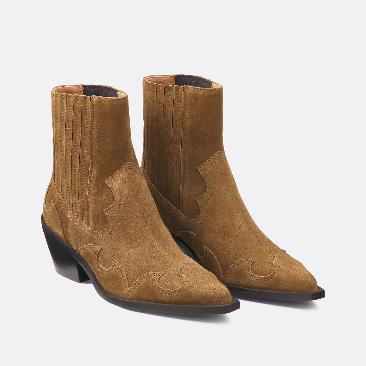 Bottines western camel La Redoute Collections