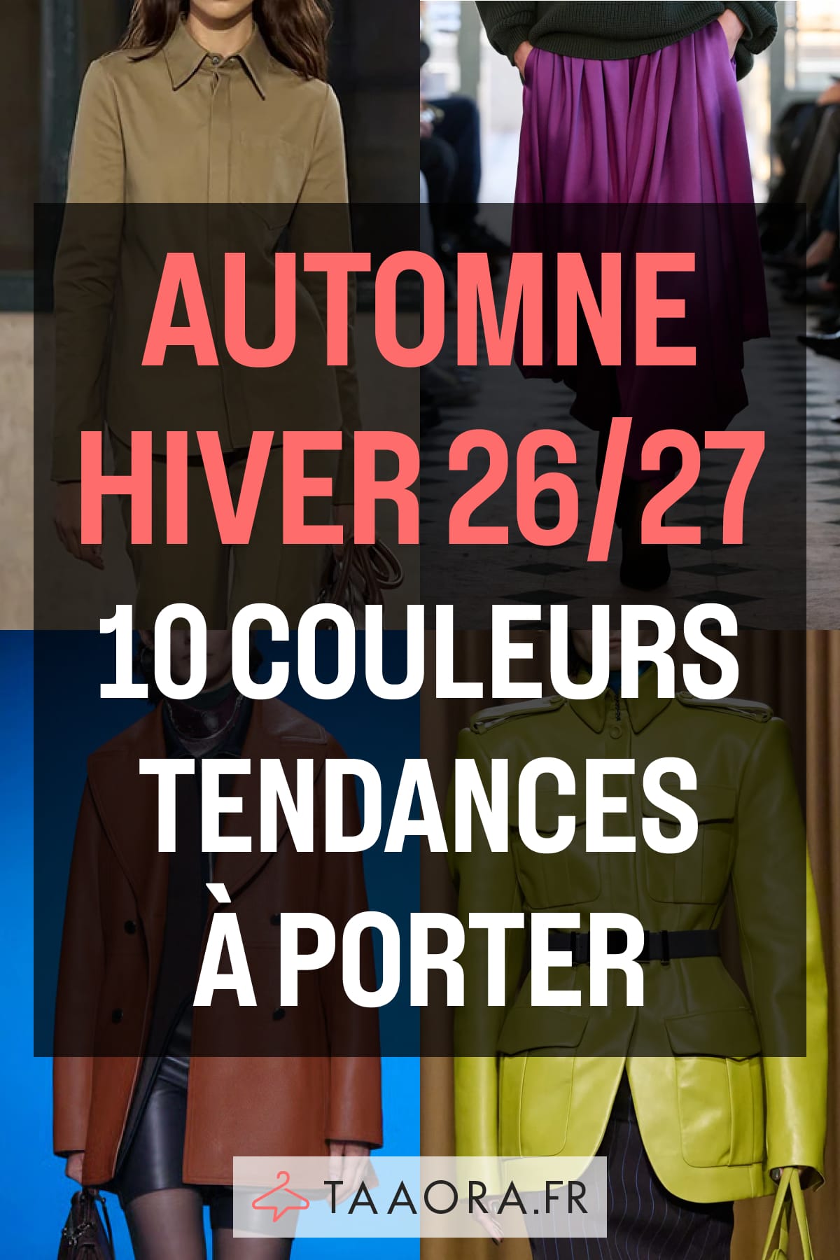 Couleurs mode automne-hiver 2026-2027 : teintes phares Pantone et tendances de la saison