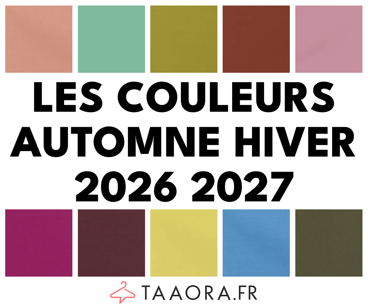 Couleurs Automne-Hiver 2026-2027 : palette des 10 teintes Pantone tendance