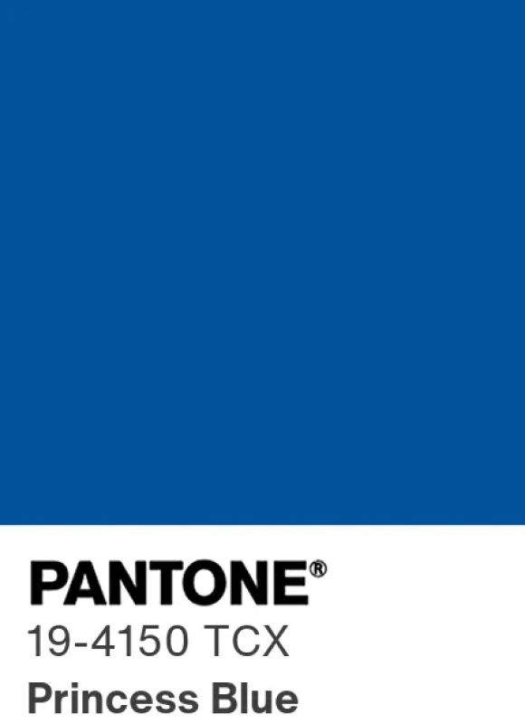 Pantone Princess Blue 19-4150 : bleu roi intense, couleur élégante printemps-été 2027