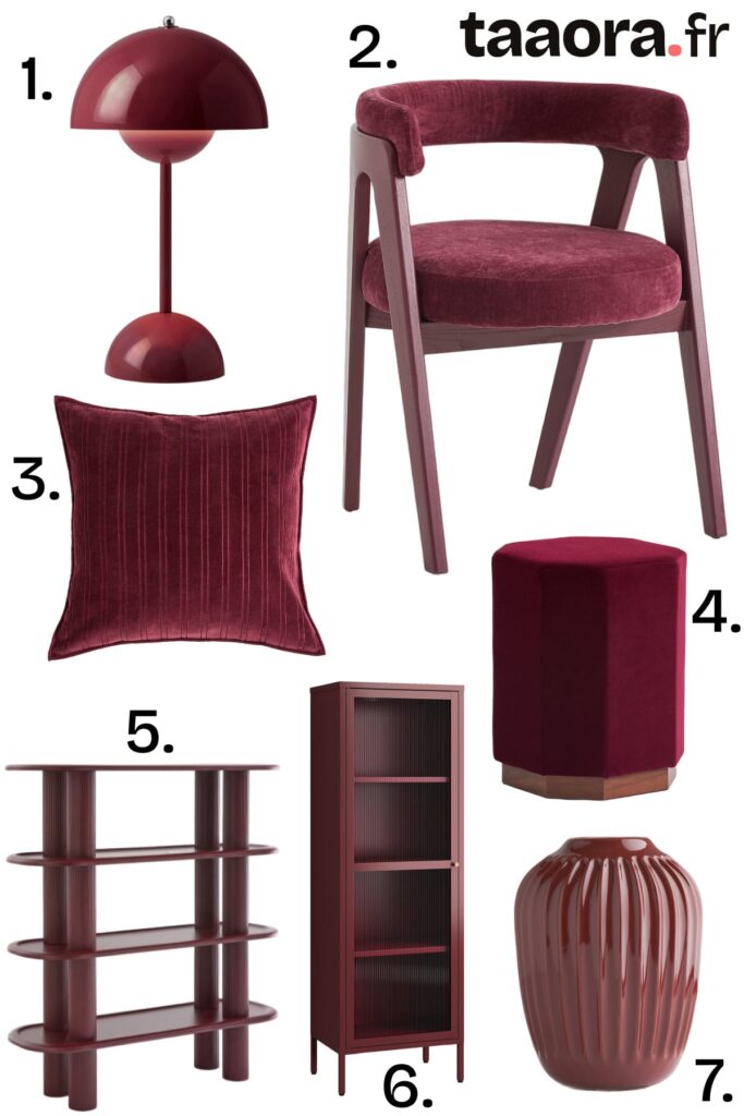 Déco bordeaux et prune : 7 pièces tendance pour l’automne-hiver 2026-2027