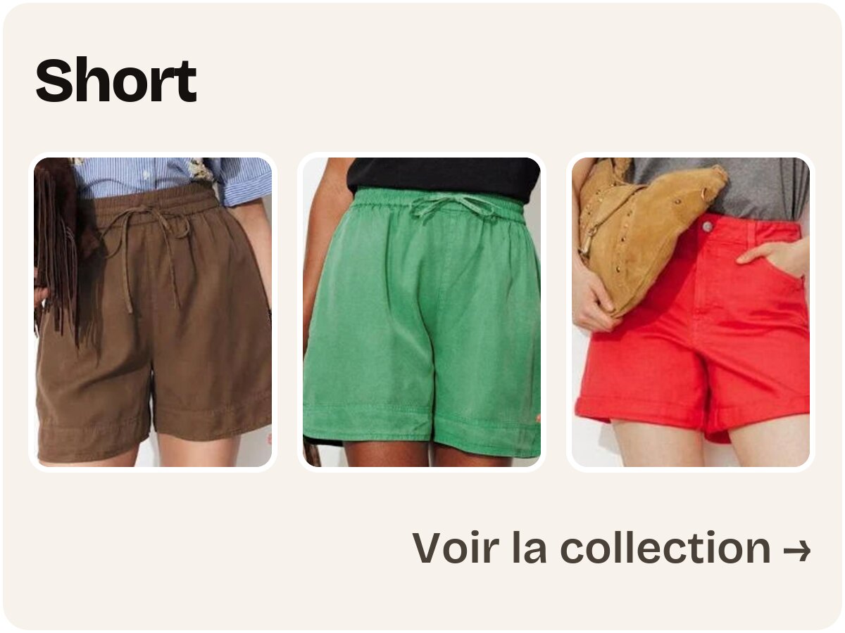 Short femme été